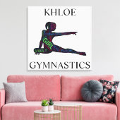 Gymnastik Word Kunstkunst Gebrauchte Leinwände dru Leinwanddruck (Insitu (Wohnzimmer))