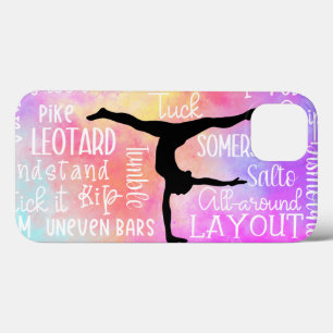 Gymnastik Words Rainbow Ombre Case-Mate iPhone Hülle
