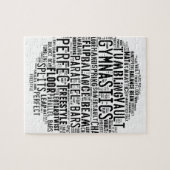 Gymnastik-Wort-Wolke Puzzle (Horizontal)