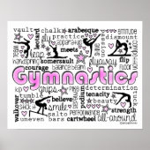 Gymnastik Worte 2 Poster (Vorne)
