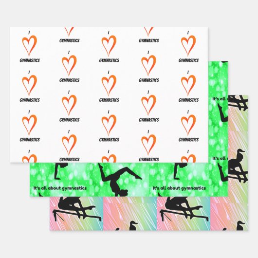 Gymnastik Wrapping Paper Set Geschenkpapier Set (Set)