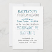 Gymnastik Zickzack Herz Persönliche Party Einladun Einladung (Rückseite)