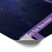 Gymnastik Ziel für das Mondplakat Poster (Ecke)