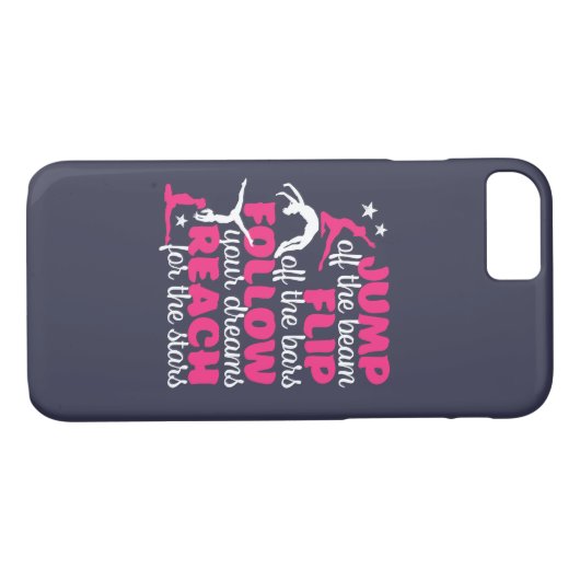Gymnastik Zitat Girl Gymnast springt ab Case-Mate iPhone Hülle (Rückseite (Horizontal))