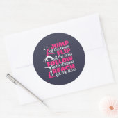 Gymnastik Zitat Girl Gymnast springt ab Runder Aufkleber (Umschlag)