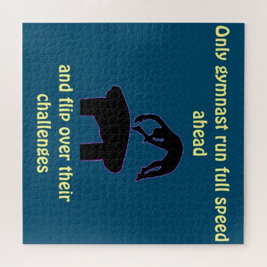 Gymnastik Zitat Vault Puzzle (Horizontal)