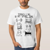 Gymnastik-Zitate, Dinge, die ich in meiner Freizei T-Shirt (Vorderseite)