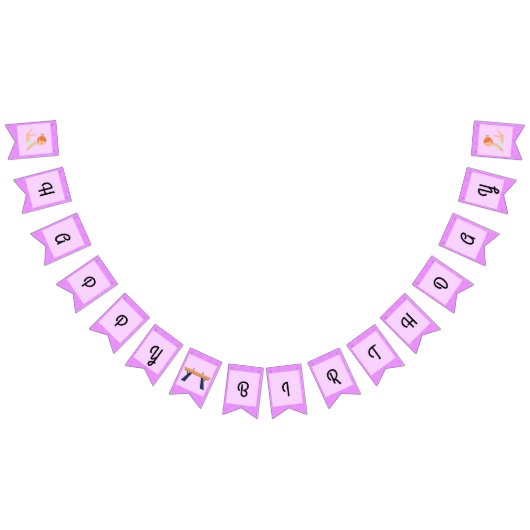 Gymnastik zum Geburtstag Wimpelkette (Alle)