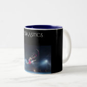 Gymnastik zwei Töne Kaffee Tasse. Zweifarbige Tasse (VorderseiteRechts)