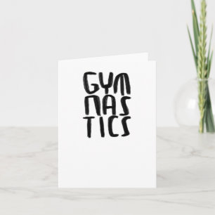 Gymnastikaufkleber Karte