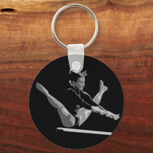 Gymnastikbalken Schlüsselanhänger (Vorderseite)