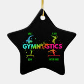 Gymnastikbären für Frauen Beam Vault Floor Keramik Ornament (Hinten)