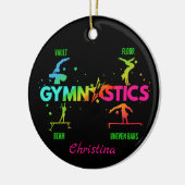 Gymnastikbären für Frauen Beam Vault Floor Keramik Ornament (Links)