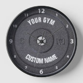 Gymnastikbesitzer oder User Funny White Numbers Uhr (Vorderseite)