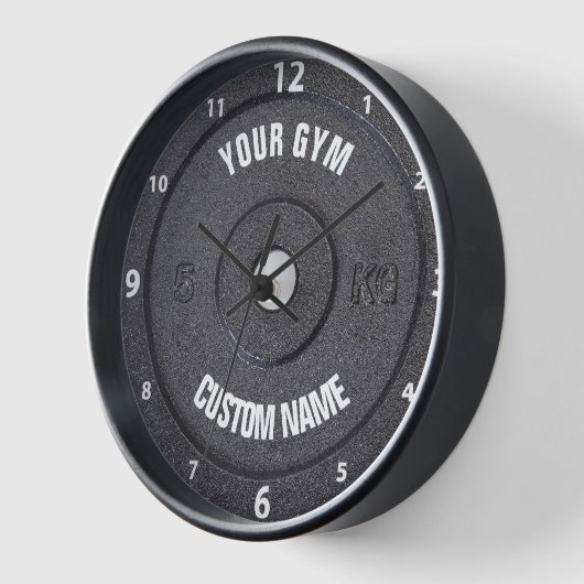 Gymnastikbesitzer oder User Funny White Numbers Uhr (Winkel)