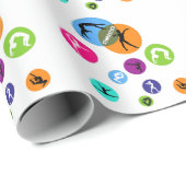 Gymnastikblase Geschenkpapier (Rolleneckpunkt)