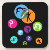 Gymnastikblase Getränkeuntersetzer (Vorderseite)