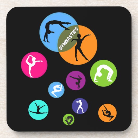 Gymnastikblase Getränkeuntersetzer (Vorderseite)