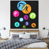 Gymnastikblase Leinwanddruck (Insitu (Schlafzimmer))