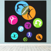 Gymnastikblase Leinwanddruck (Insitu (Holzboden))