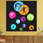 Gymnastikblase Leinwanddruck (Insitu (Wohnzimmer))