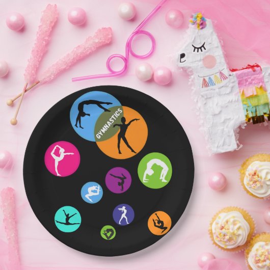 Gymnastikblase Pappteller (Party)