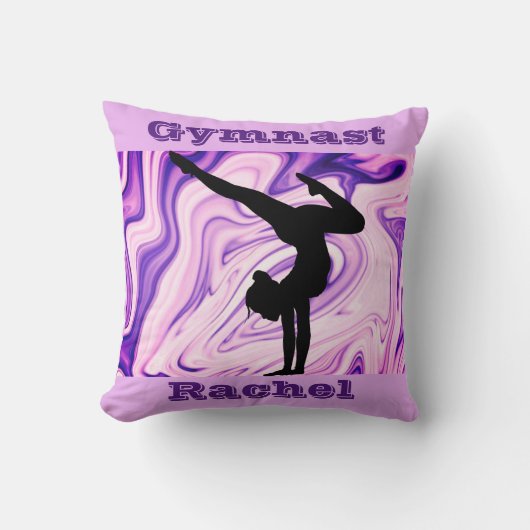 Gymnastikboden, Beam, Vault, Bars nach Maß Lila Kissen (Vorderseite)