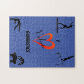 Gymnastikereignisse Puzzle mit Namen (Horizontal)