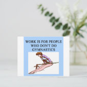 Gymnastikfreude Postkarte (Stehend Vorderseite)