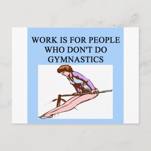 Gymnastikfreude Postkarte (Vorderseite)