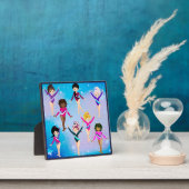 Gymnastikfreunde: Diese Gymnastik sieht aus wie wi Fotoplatte (InSitu)