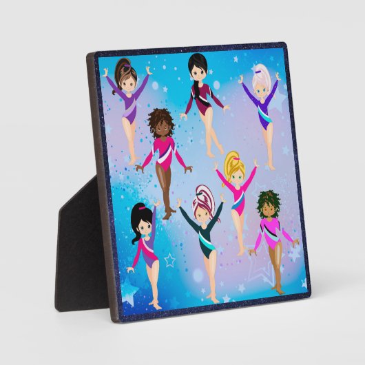 Gymnastikfreunde: Diese Gymnastik sieht aus wie wi Fotoplatte (Vorderseite)