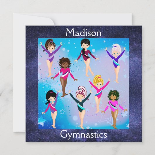 Gymnastikfreunde: Diese Gymnastik sieht aus wie wi Karte (Vorderseite)