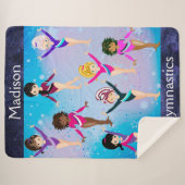 Gymnastikfreunde: Diese Gymnastik sieht aus wie wi Sherpadecke (Vorderseite (Horizontal))