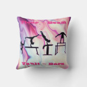 Gymnastikfußboden, Beam, Vault, Bars Personalisier Kissen (Rückseite)