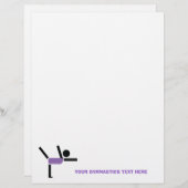 Gymnastikgeschenke, Gymnastikdarsteller Flyer (Vorne/Hinten)