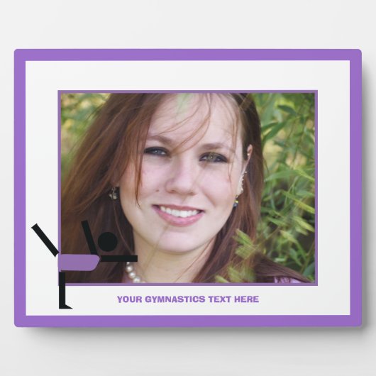 Gymnastikgeschenke, Gymnastikdarsteller nach Maß Fotoplatte (Vorderseite)