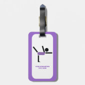 Gymnastikgeschenke, Gymnastikdarsteller nach Maß Gepäckanhänger (Rückseite vertikal)