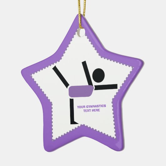 Gymnastikgeschenke, Gymnastikdarsteller nach Maß Keramik Ornament (Links)