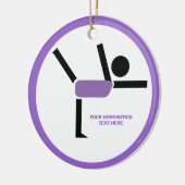 Gymnastikgeschenke, Gymnastikdarsteller nach Maß Keramik Ornament (Links)