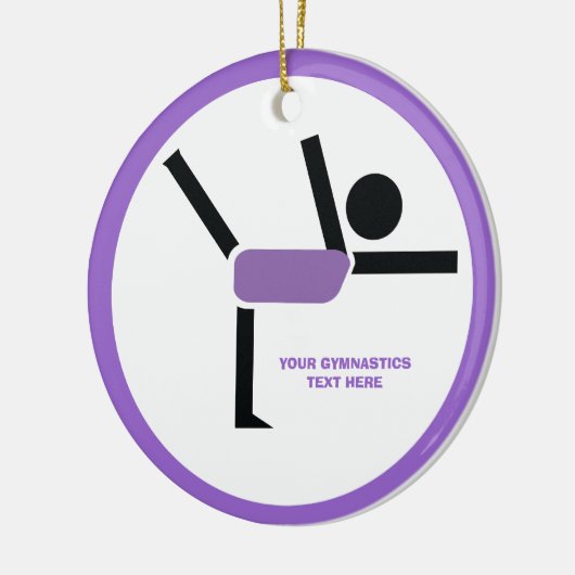 Gymnastikgeschenke, Gymnastikdarsteller nach Maß Keramik Ornament (Links)