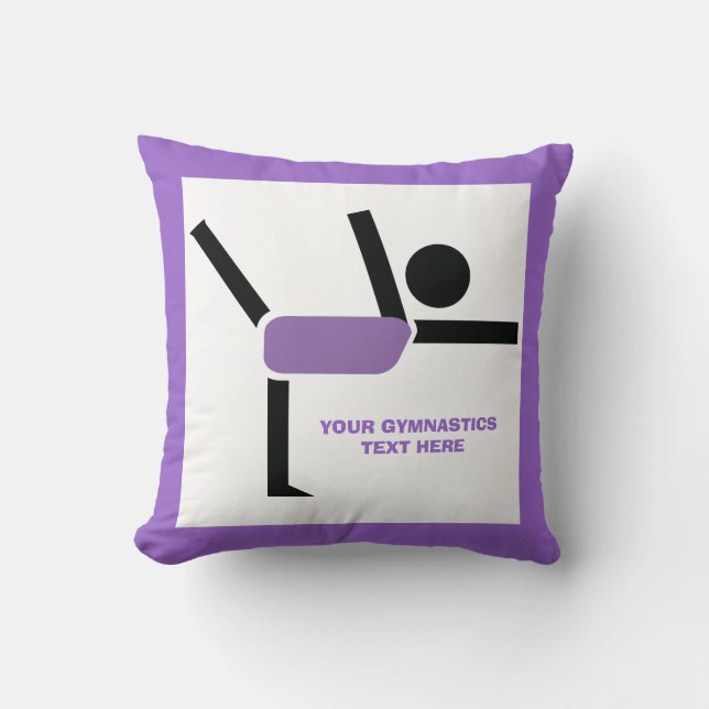 Gymnastikgeschenke, Gymnastikdarsteller nach Maß Kissen (Vorderseite)