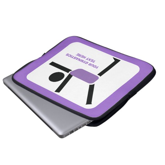 Gymnastikgeschenke, Gymnastikdarsteller nach Maß Laptopschutzhülle (Vorne Knopf)