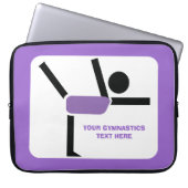 Gymnastikgeschenke, Gymnastikdarsteller nach Maß Laptopschutzhülle (Vorderseite)