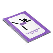 Gymnastikgeschenke, Gymnastikdarsteller nach Maß Notizblock (Rechte Seite)