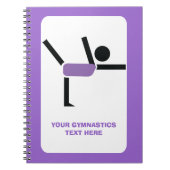 Gymnastikgeschenke, Gymnastikdarsteller nach Maß Notizblock (Vorderseite)