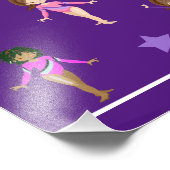 GYMNASTIKGESCHENKE MIT 5 GYMNASTEN PERSONALISIERT FOTODRUCK (Ecke)