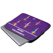 GYMNASTIKGESCHENKE MIT 5 GYMNASTEN PERSONALISIERT LAPTOPSCHUTZHÜLLE (Vorne Knopf)