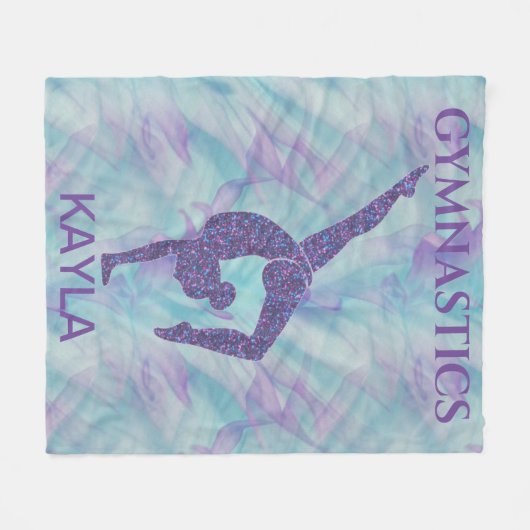 Gymnastikhandständer Fleecedecke personalisiert. (Vorderseite (Horizontal))