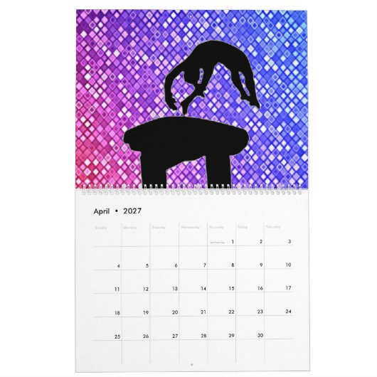 Gymnastikkalender Kalender (Apr 2027)